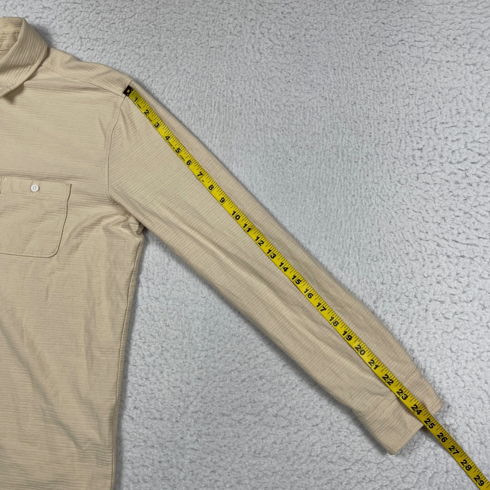 UNTUCKit Button Down Shirt Mens Large Tan Textured Cotton Long Sleeve Casual - Picture 6 of 13
